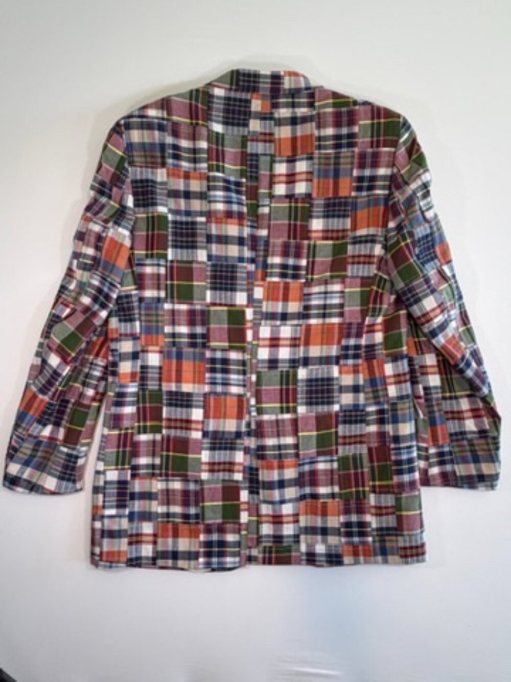 JOS A BANK Plaid Madras Sport Coat Blazer Mens 44 XL Preppy - Picture 8 of 13